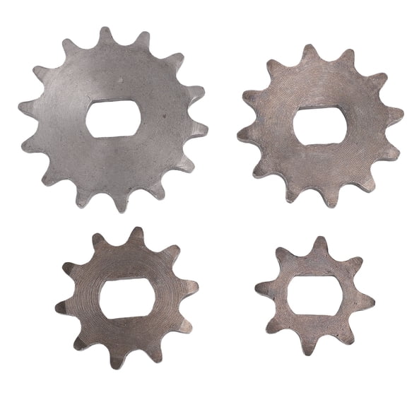 Rupoun 4PCS Scooter Chain Sprocket H Hole 14T 12T 10T 8T Metal Motor Engine Sprocket Replacement for 47cc 49cc Dirt Bike All Terrain Vehicle