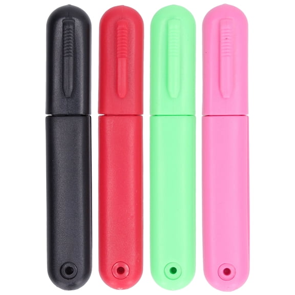 Rupoun 4PCS Thread Snips with Lid Stainless Steel Round DIY Sewing Mini Small Snips Lightweight Sewing Snips for Sewing Knit, 1.5 inches / 3.8 cm
