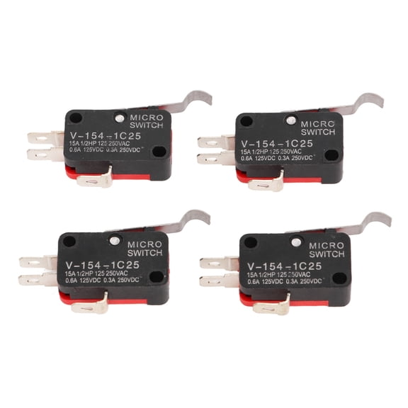 Rupoun 4Pcs 3-Prong Floor Pedal Box Micro Switch 1014807 Universal Replacement for Club Car DS Precedent and Tempo Cart 2018 UP (5 in / 12.7 cm)