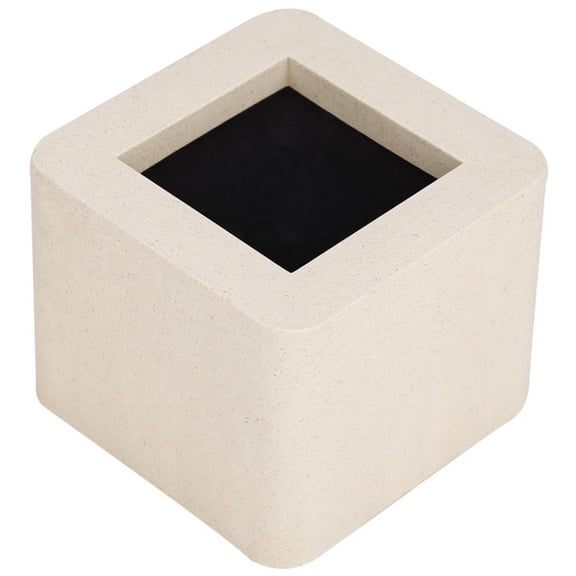 Rupoun 4Pcs Heavy Duty Furniture Risers Durable Ceramic Simulated Plastic Bed Chair Table Desk Sofa Leg Risers Boosts Under-Bed Storage Space and Relieves Backache, 4.13 x 4.13 x 3.34 inches