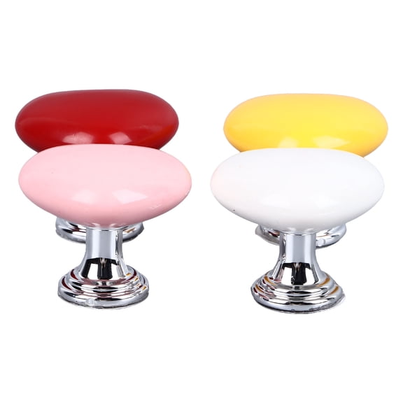 Rupoun 4Pcs Love Heart Shaped Toilet Water Tank Button Toilet Push Button Flush Replacement, Multicolor, 4 Count