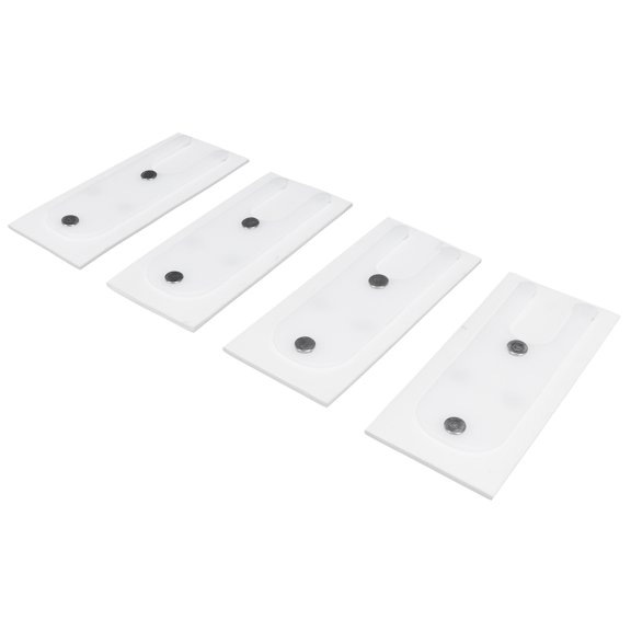 Rupoun 4Pcs Self Adhesive Aluminum Alloy Wind Block Sliding Window Windshield Dustproof Sticker Soundproof Pad Weather Stripping Draft Stopper For Door Window Gap 4.1 inches / 10.4 cm Black