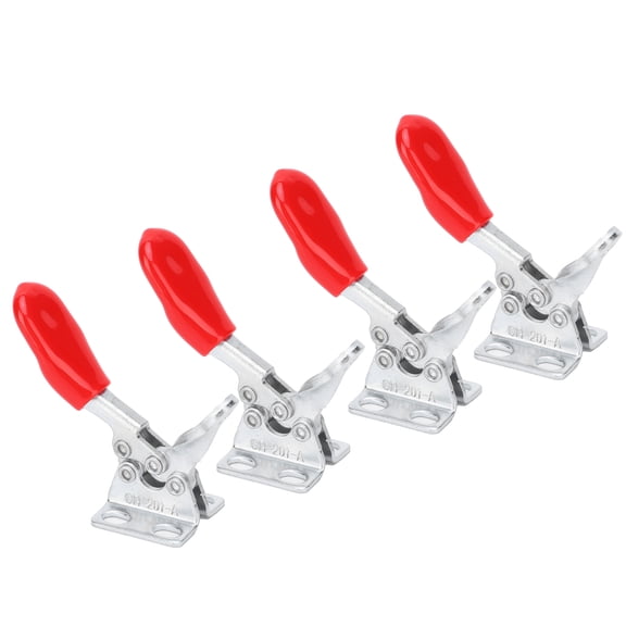 Rupoun 4Pcs Toggle Fixture Galvanized Iron Quick Release Compression Clamps Woodworking Tools
