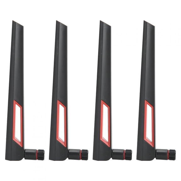Rupoun 4pcs SMA Omnidirectional WiFi Router Antenna Replacement 8dBi Dual Band 2.4GHz 5GHz, Network Adapter Antenna Fit for RT-AC68U EX6200 AC15 AC3200 AC66U (7.6 inches / 19.5 cm Length)