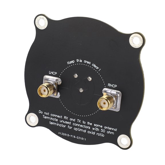 Rupoun 5.8GHz Triple Feed Patch Antenna 9.4dBi High Accuracy Directional Circularly Polarized Antenna for FPV Racing Drones, Black