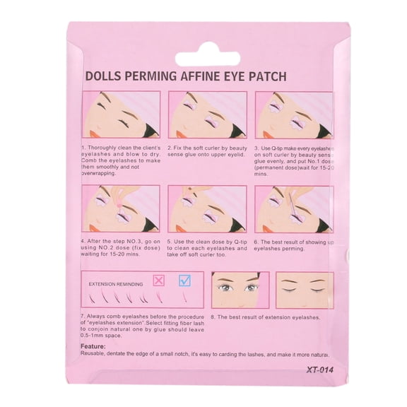 Rupoun 5 Pairs Silicone Eyelash Perming Curler Shield Pads 3D Lift Makeup Tool