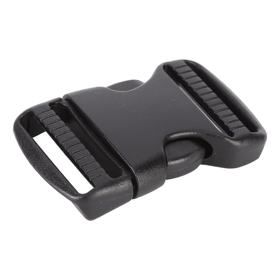 Rupoun 5 Pieces Quick Release Buckle Plastic Dual Adjustable Strap Buckles Replacement DIY Craft Fasteners for Backpacks Paracord Collars Black For 25mm / 0.98 inches Width Strap Accessories
