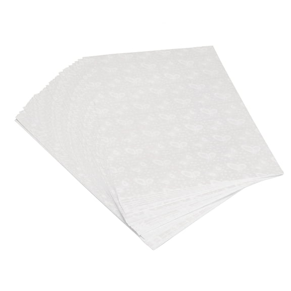 Rupoun 50-Pack Holographic Laminate Sheets A4 Size 11.8 x 8.4 inches / 30 x 21.4 cm Butterfly Pattern Cold Laminating Film for DIY Stickers and Photos