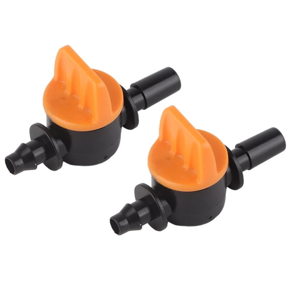 Rupoun 50 Pcs Inline Drip Irrigation Shut-Off Valve Connectors, 4/7mm (0.16 / 0.24 inches) Outer Diameter Switching Coupling Valves for Professional Garden and Greenhouse Watering Systems [cite: 11]