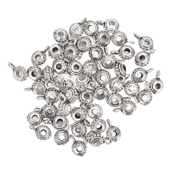 Rupoun 50Pcs Hair Braiding Beads, Lantern Shaped Alloy DIY Dreadlocks Beads Decoration for Beard Braids, Hair Jewelry Accessories for Bracelets and Necklaces