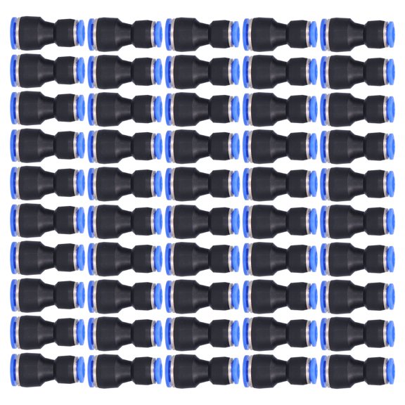 Rupoun 50Pcs Pneumatic Reducing Connector Straight Push in Reducer Fittings for P10-8 Air Tube