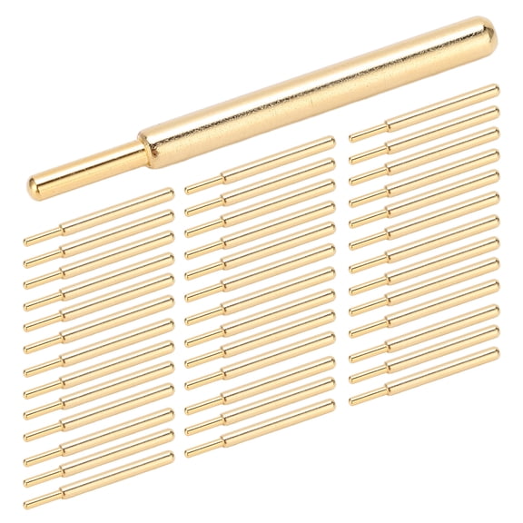 Rupoun 50Pcs Spring Needle Round Head 3.2mm Stable Test Probe for Electronic Components