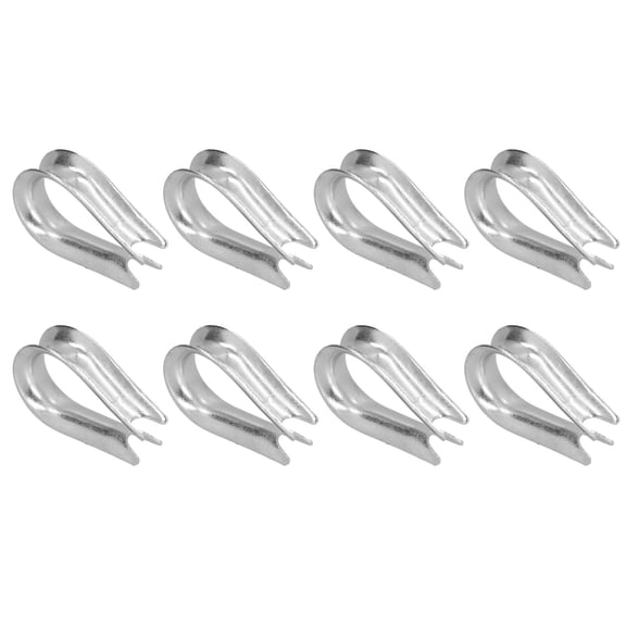 Rupoun 50Pcs Wire Rope Thimble M4 (0.16 inches / 4 mm) Stainless Steel Cable Rigging Tools Fasteners Hardware for Shipbuilding Industry Marine Boat Outdoor General Use Accessories Included Heavy Duty