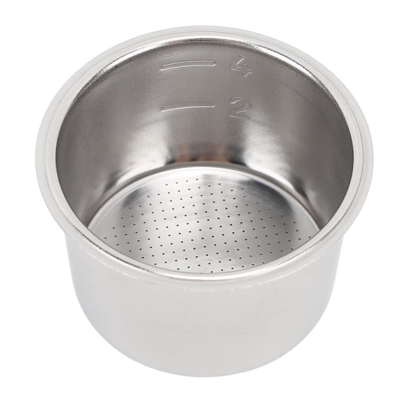 Rupoun 51mm Portafilter Filter Basket, 304 Stainless Steel Espresso Machine Replacement Part for 4 Cups, Professional Coffee Maker Accessory (2.0 inches / 51 mm)
