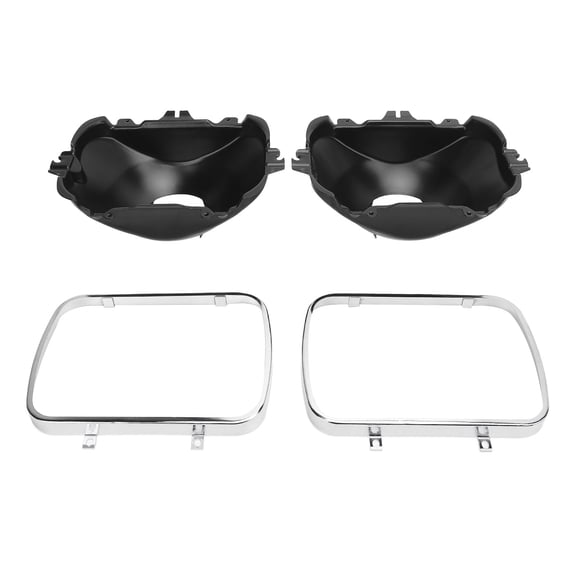 Rupoun 5x7 Metal Headlight Bucket Kit OEM Standard Strong Support Replacement 42437 for Express 1500 2500 3500 Chevy Tahoe 1995-2000 R3500 S10 V10 C10 K10 Accessories