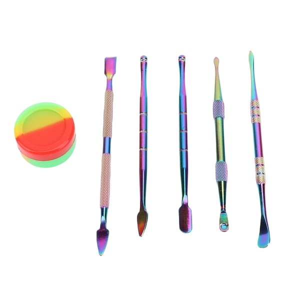 Rupoun 6 Pcs Double Ended Carving Tools Stainless Steel Sculpting Tools Set for Professional Wax and Clay Modeling (7.48 inches / 19 cm)