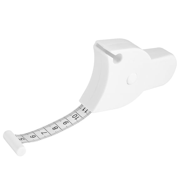 Rupoun 60 inches / 150 cm Retractable Body Tape Measure White Fitness Measuring Tape Accurate Tapeline Ruler for Weight Loss Tracking Sewing Crafting and Body Measurement