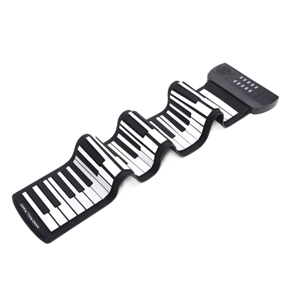 Rupoun 61 Keys Roll Up Piano Kids Electronic Keyboard Portable Foldable USB Rechargeable (11.4 inches / 29 cm)