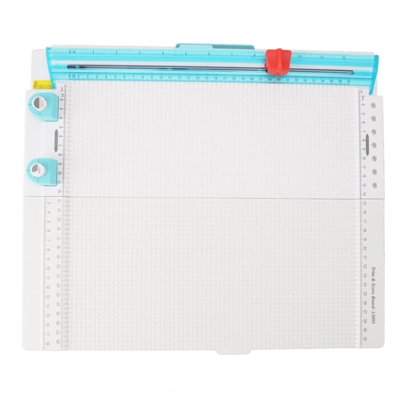 Rupoun 7 in 1 Paper Trimmer Scoring Board 12.2 inches / 31 cm Craft Paper Cutter Multifunctional DIY Tool For Home Office Scrapbooking Photos And Crafting Projects High Precision