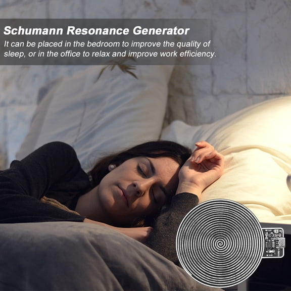 Rupoun 7.8Hz Schumann Waves Generator Ultra-Low Frequency Pulse Resonance Audio Resonator for Sleep Relax, Premium Sound and Water Quality Improver, Portable USB Type-C Powered Pulse Generator