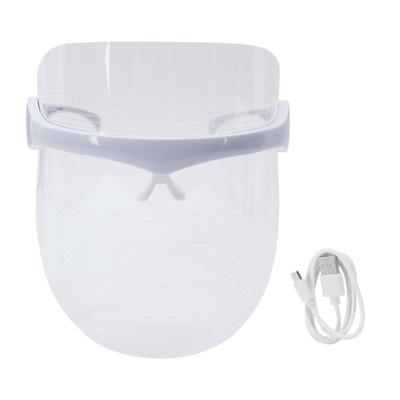 Rupoun 7 Colors LED Photon Face Mask Anti-Aging Wrinkle Removal Rejuvenation Facial Beauty Device Light Therapy (7.9 x 7.1 inches / 20 x 18 cm)