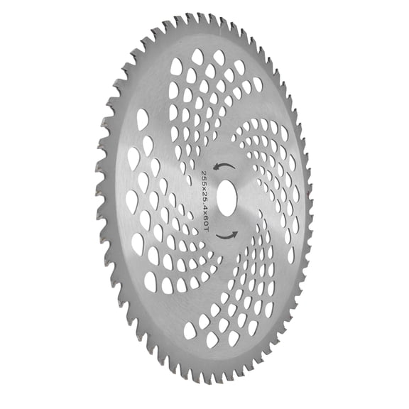 Rupoun 8.86 inches / 225 mm High Speed Steel Brush Cutter Saw Blade 60 Teeth Cutting Disc Replacement Part Tool for Lawn Mower Trimmer Weed Eater Edger Universal Accessories