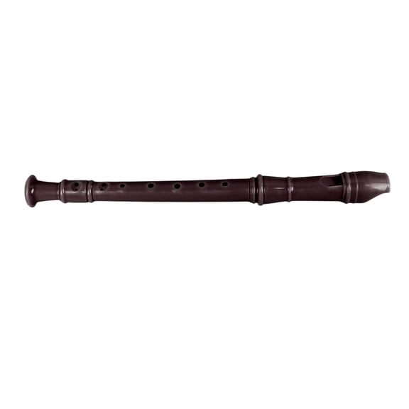 Rupoun 8-Hole Soprano Recorder Instrument ABS Descant Treble Flute for Kids, Students, and Classroom Musical Playing Performance, Coffee Finish (13.78 inches / 35.0 cm)