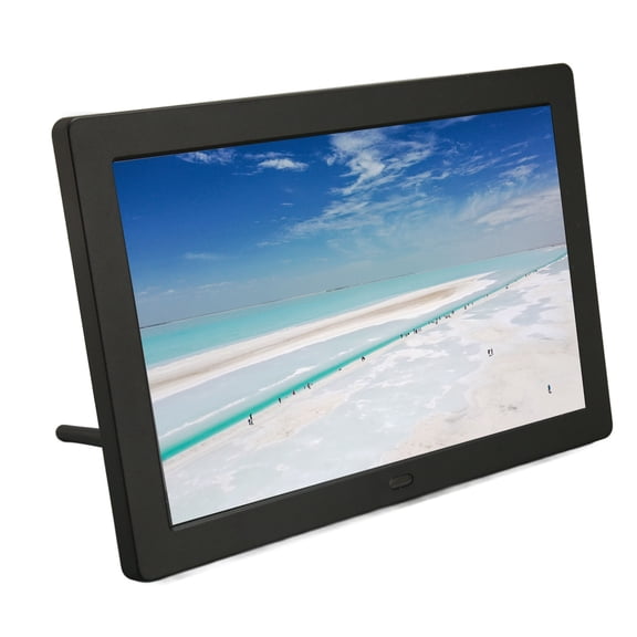 Rupoun 8 inches / 20.3 cm Digital Photo Frame 1280x800 HD IPS Display Screen Switching USB and Storage Card Slots Picture Frame 100-240V Black EU Plug