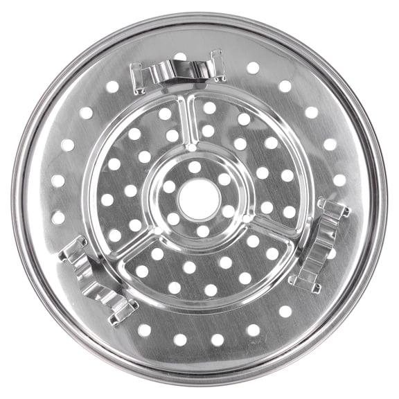 Rupoun 9.25 Inches / 23.5 cm Stainless Steel Heat Resistant Steaming Rack Tripod Design Non Stick Stand for Food and Cake