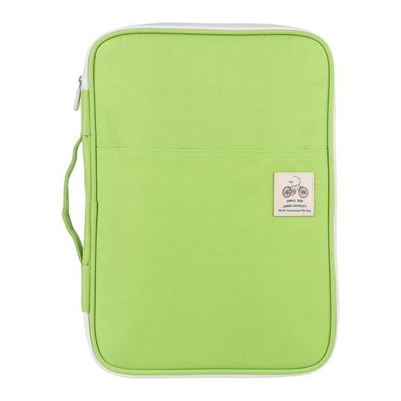 Rupoun A4 Zippered Document Bag – Light Green, Durable, Waterproof, Multi‑Pocket Organizer for Files, Notebooks & Phones