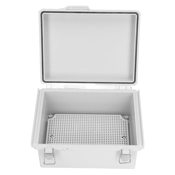 Rupoun ABS Junction Box IP67 Waterproof DIY Electrical Enclosure for Indoors Outdoors Heavy Duty Plastic Box Project Enclosure Case Gray 220x170x110mm / 8.66x6.69x4.33 Inches