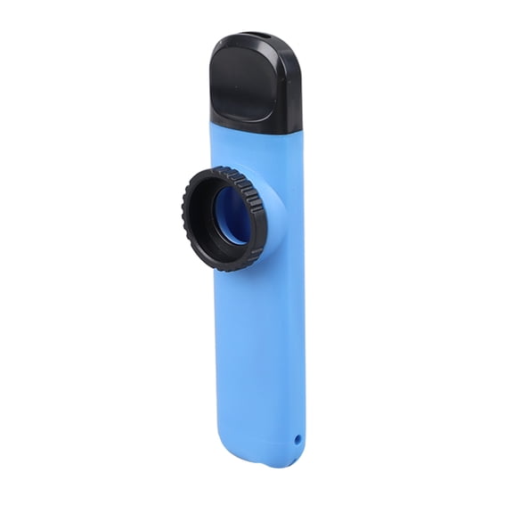 Rupoun ABS Kazoo Flute Musical Wind Instrument Beginner Friendly with 8 Replacement Diaphragms and Lanyard, Blue
