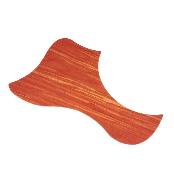 Rupoun Acoustic Guitar Pickguard PVC Wood Grain Pattern Durable 3D Scratch Plate Bird Shape Sandalwood Finish Replacement Part Accessory (7.09 inches / 18 cm)