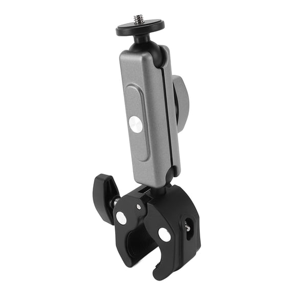 Rupoun Action Camera Motorcycle Mount Solid Structure 360 Deg Rotation Clamp Mount for Pocket 3 X3 Go3 Osmo (7.48 in / 19 cm)