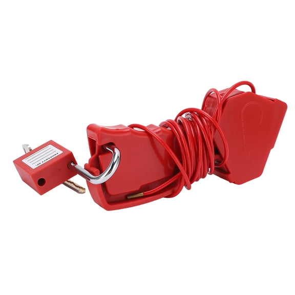 Rupoun Adjustable Cable Lock 2.4 Meters / 7.87 ft Stainless Steel Corrosion Resistant Safety LOTO Device