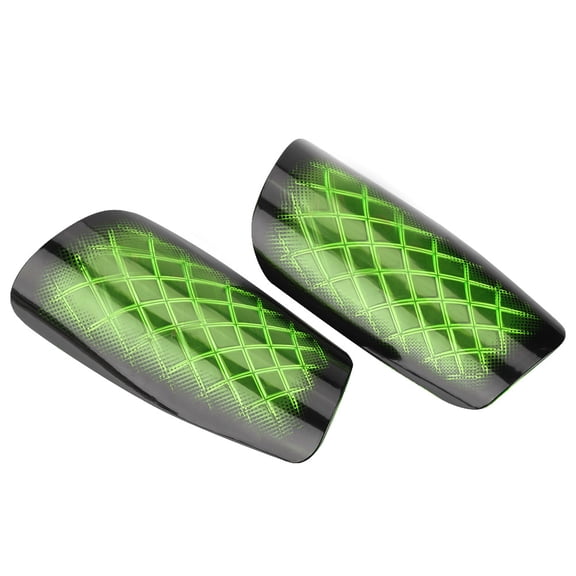 Rupoun Adult Soccer Shin Guards Lightweight Football Leg Protectors with Symmetrical Design Shock Absorbent Calf Padding for Sports Training Game 1 Pair, Green (7.48 in / 19 cm)