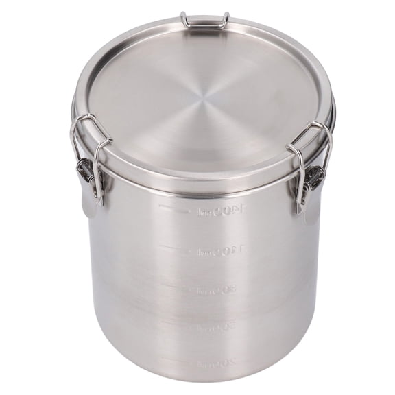 Rupoun Airtight Pet Food Storage Container Stainless Steel Versatile Leakage Proof Cat Dog Food Holder Bin for Home Kitchen 1600ML (54.1 fl oz), Durable Compact Capacity Canister