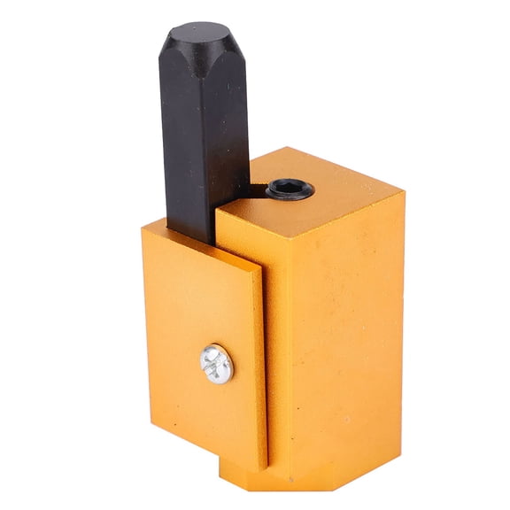 Rupoun Aluminium Alloy Square Embedded Hinge Door Lock Groove Angle Chisel Woodworking Tool Hand Tool Hardware Tool Door Hinge Wood Chisel Silver 2.9 x 1.9 inches