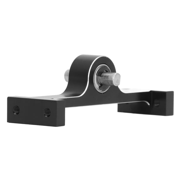 Rupoun Aluminum Alloy 70mm Transfer Case Transmission Gearbox with 5mm Steel D Shaped Shaft for 1/10 RC Crawler Upgrade Parts (Black, 2.76 inches / 70 mm)
