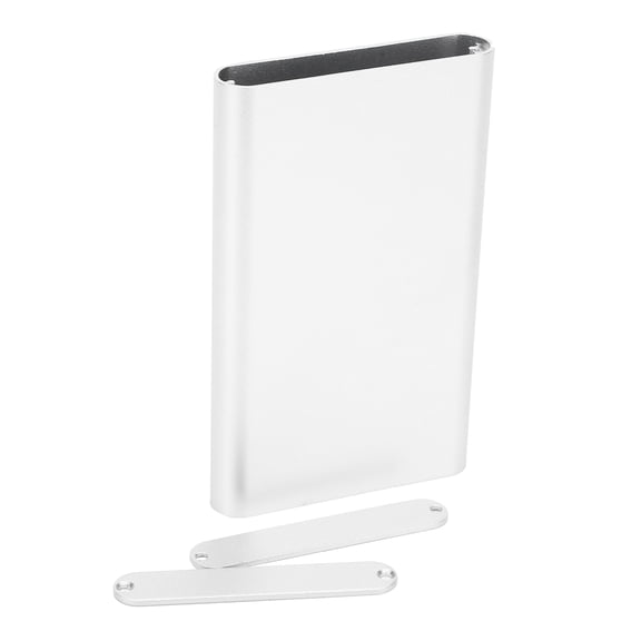 Rupoun Aluminum Alloy Electrical Project Box Enclosure for Circuit Board GPS Decoder, Sandblasting Oxidation Silver Finish, 3.9 x 2.4 x 0.5 inches / 100 x 61 x 13 mm (Includes Screws and Plates)