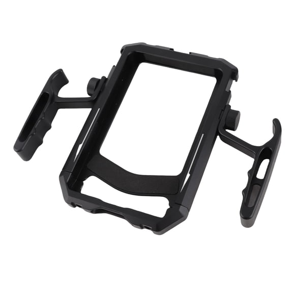 Rupoun Aluminum Alloy Phone Cage with 2 Handles - Smartphone Video Rig, 1/4 Inch Screw Port, Cold Shoe Interface for Live Streaming, Media Interview (7.87 inches/20 cm) Mountable Rig[cite: 1]