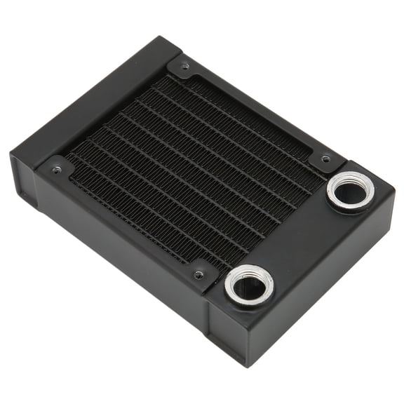 Rupoun Aluminum Heat Exchanger 8 Pipes G1/4 Thread 80mm / 3.14 inches Water Cooling System Radiator with Screws for PC Desktop, Engraving Machine, and Printer