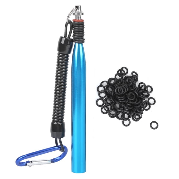 Rupoun Aluminum Rig Tool " SoftBait Ring & ORubber Retainer for Bass Worms, Lightweight & Durable