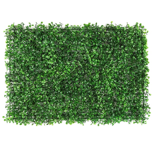 Rupoun Artificial Grass Wall Panel Indoor Outdoor Greenery Hedge Backdrop Fake Plant Decor for Garden Yard Fence, 23.6x15.7 Inches