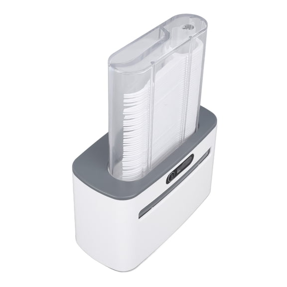 Rupoun Automatic Floss Pick Dispenser, Infrared Sensing Auto Electric Flosser Holder with 100 Floss Picks, Touchless Smart Storage Box for Home Travel (5.12 inches / 13 cm)