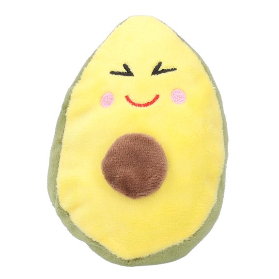 Rupoun AvocadoShaped Plush Chew Toy with BuiltIn Sound Soft, Durable, Teething Aid for Small Dogs