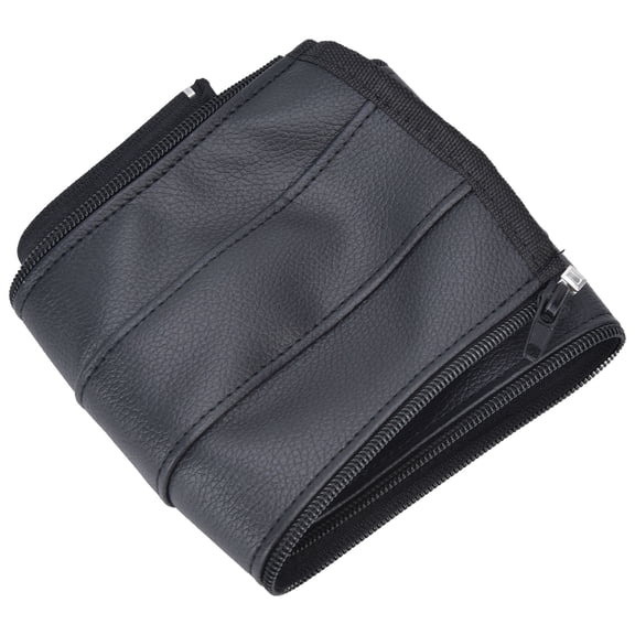 Rupoun Baby Stroller Handle Cover Multipurpose Soft PU Leather Armrest Protector, Black