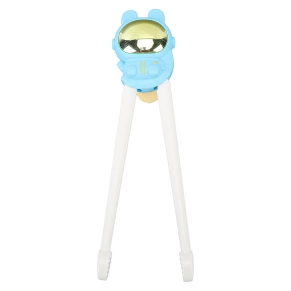 Rupoun Baby Training Chopsticks Helper Cartoon Pattern Three Dimensional Learning Chopsticks Blue, 9.06 inches / 23 cm