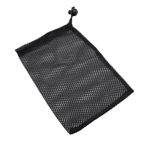 Rupoun Ball Bag Mesh Bag with Drawstring Portable Nylon Storage Ball Pouch for Outdoor Golf Activities
