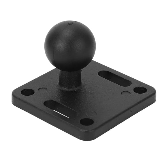 Rupoun Ball Mount Base 1 Inch Rubber Ball Adapter Aluminum Alloy AMPS Square Plate for Boat Kayak Car Fishfinders Standard Brackets (1 inch / 2.54 cm)